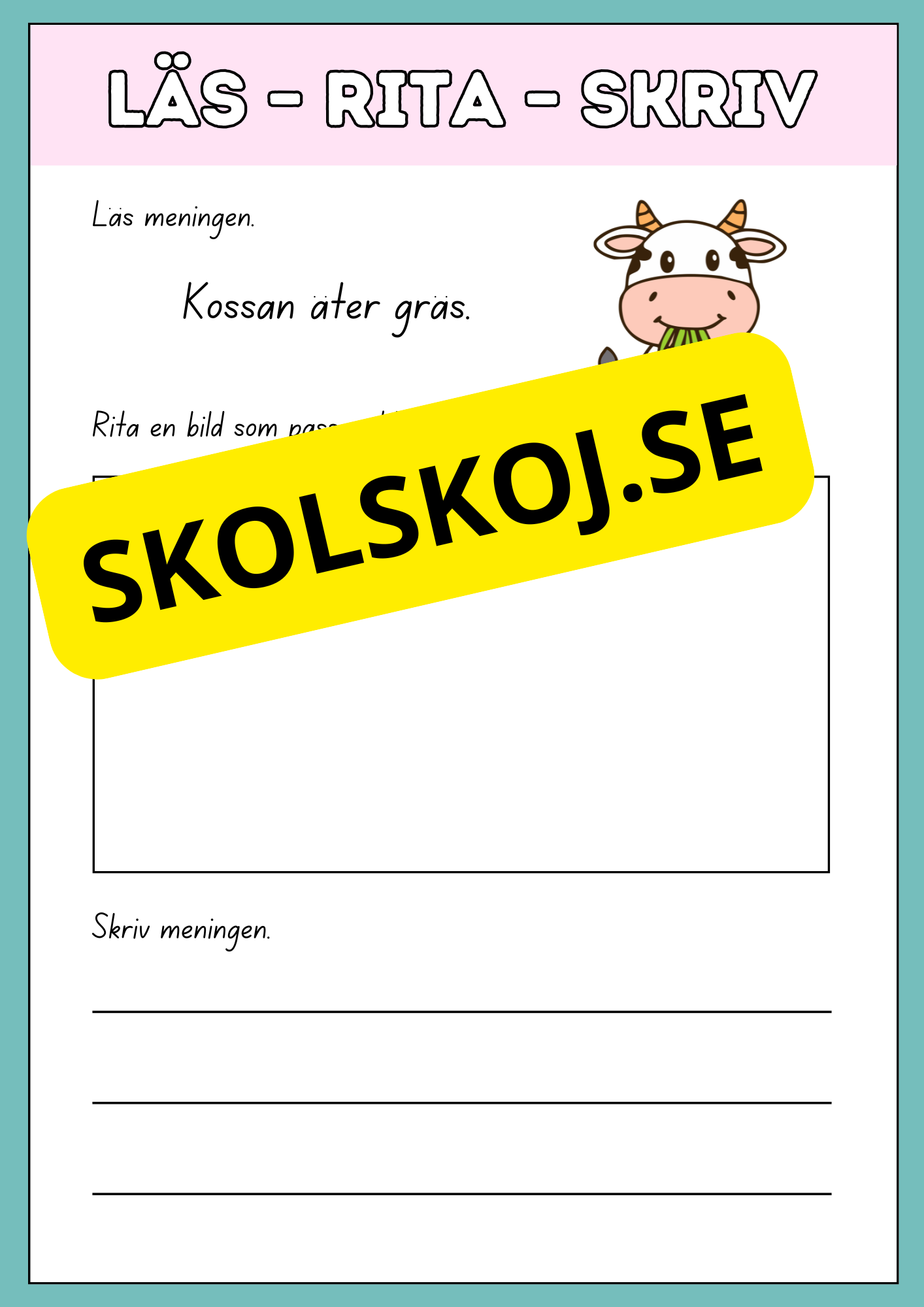 Läs rita och skriv