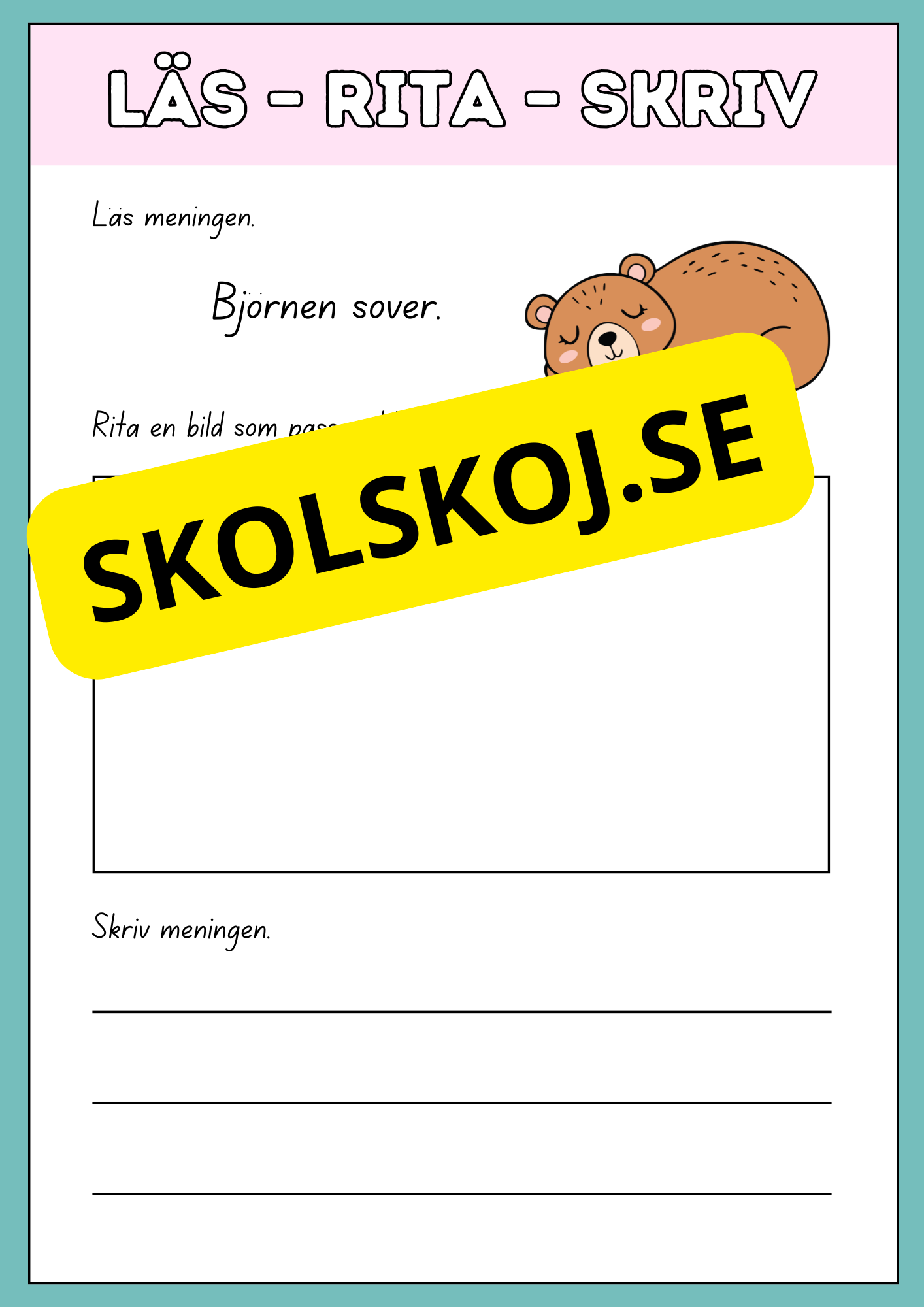 Läs rita och skriv