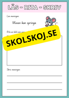 Läs rita och skriv