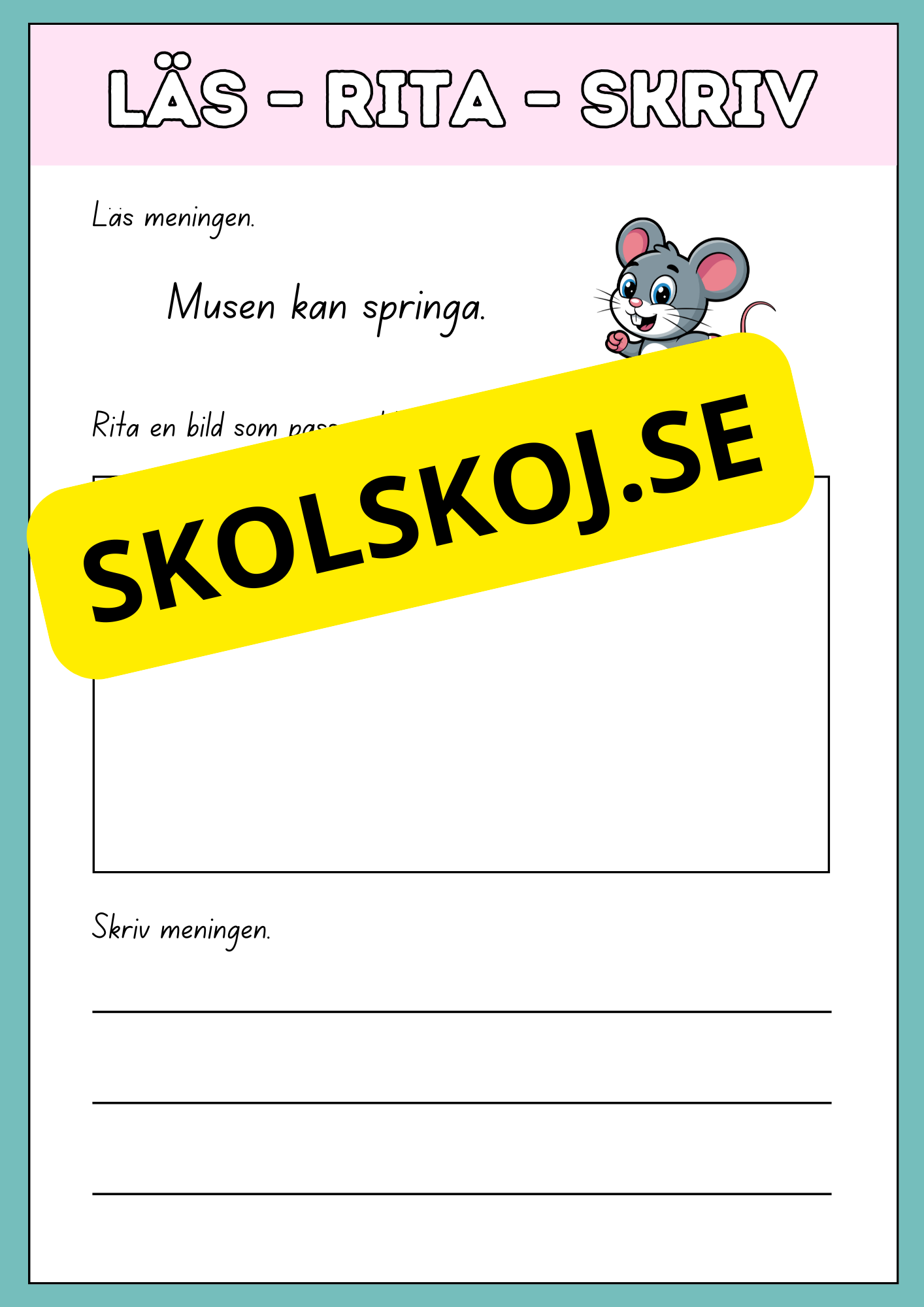 Läs rita och skriv
