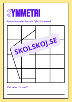 Upptäck symmetri - 2D former