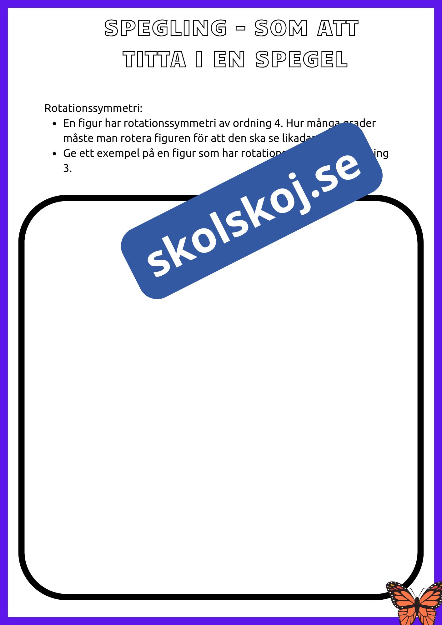 Skala och symmetri - Årskurs 7 - 9