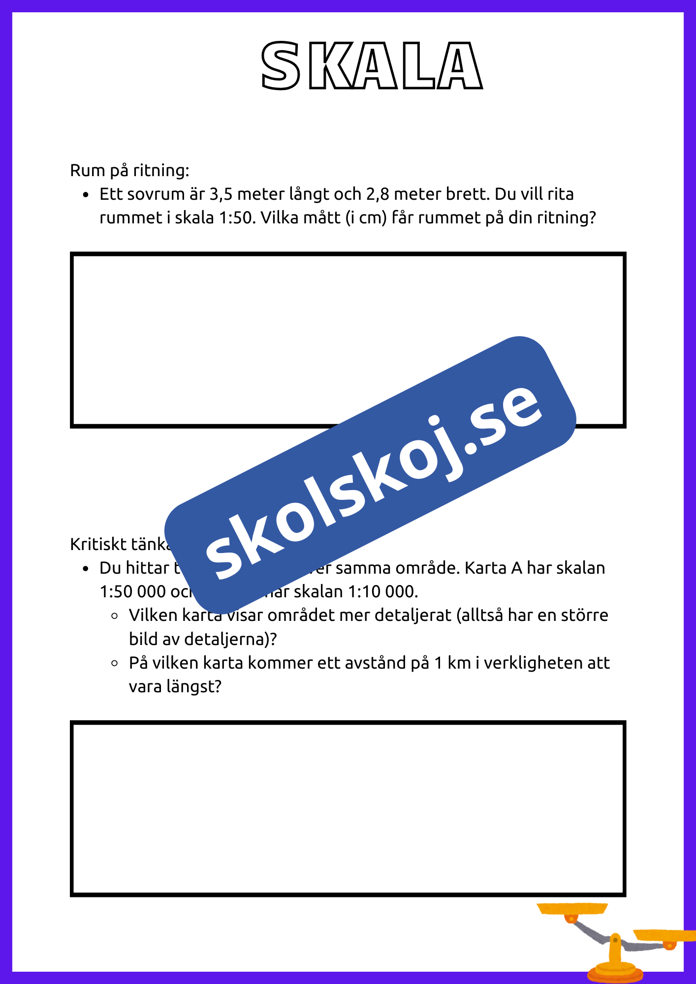 Skala och symmetri - Årskurs 7 - 9