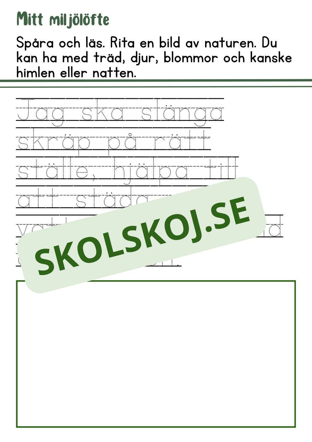 Vår värld och hur vi tar hand om den