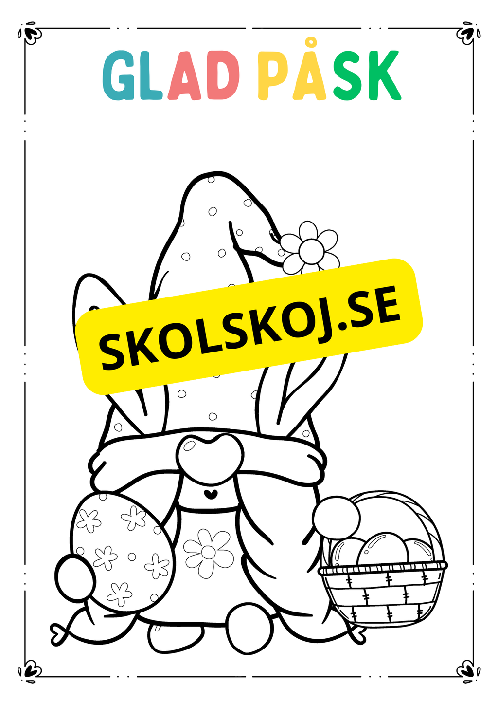 Nu är det påsk - Målarbok