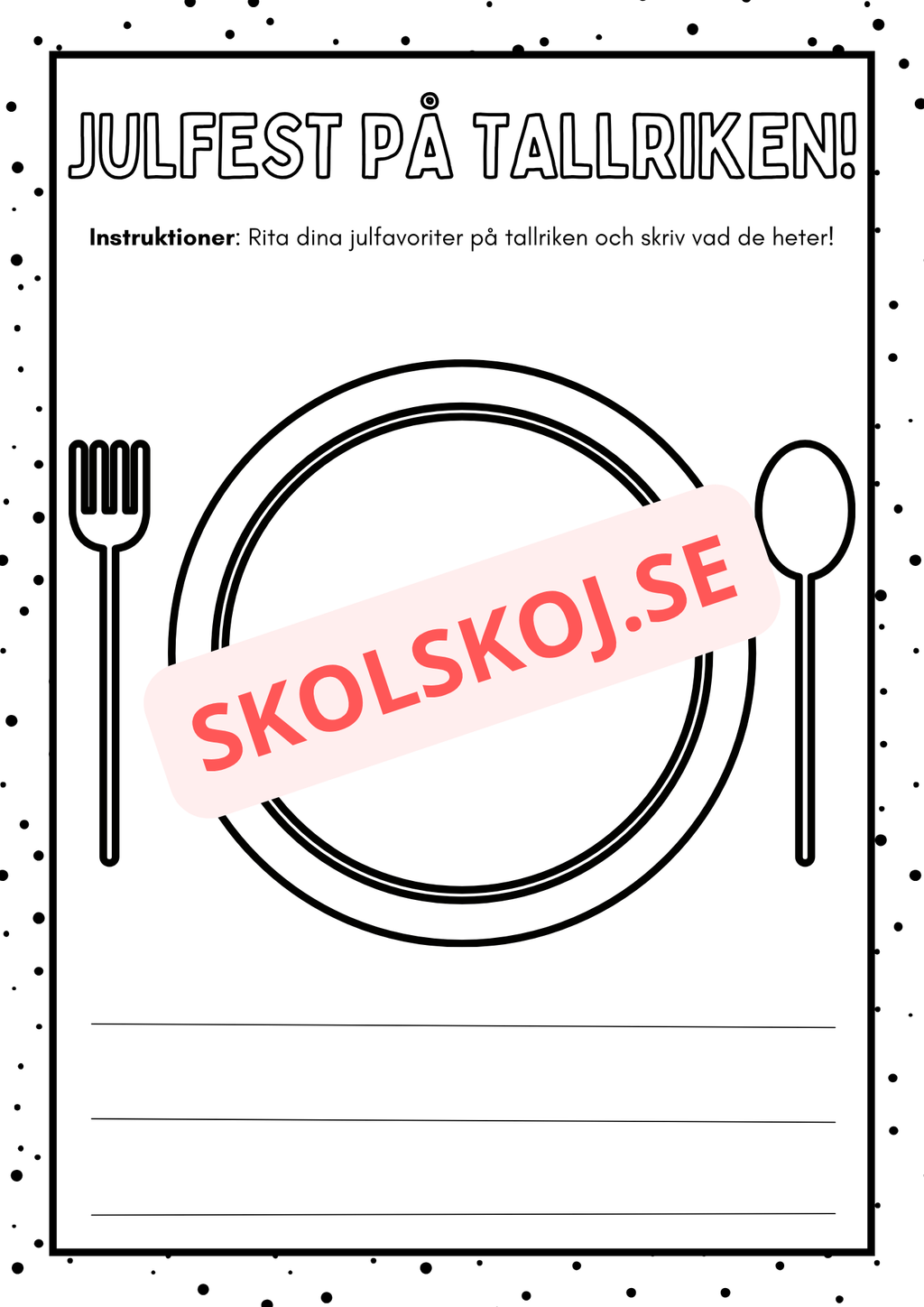 Julkul - Blandade uppgifter - Fk - Åk 2