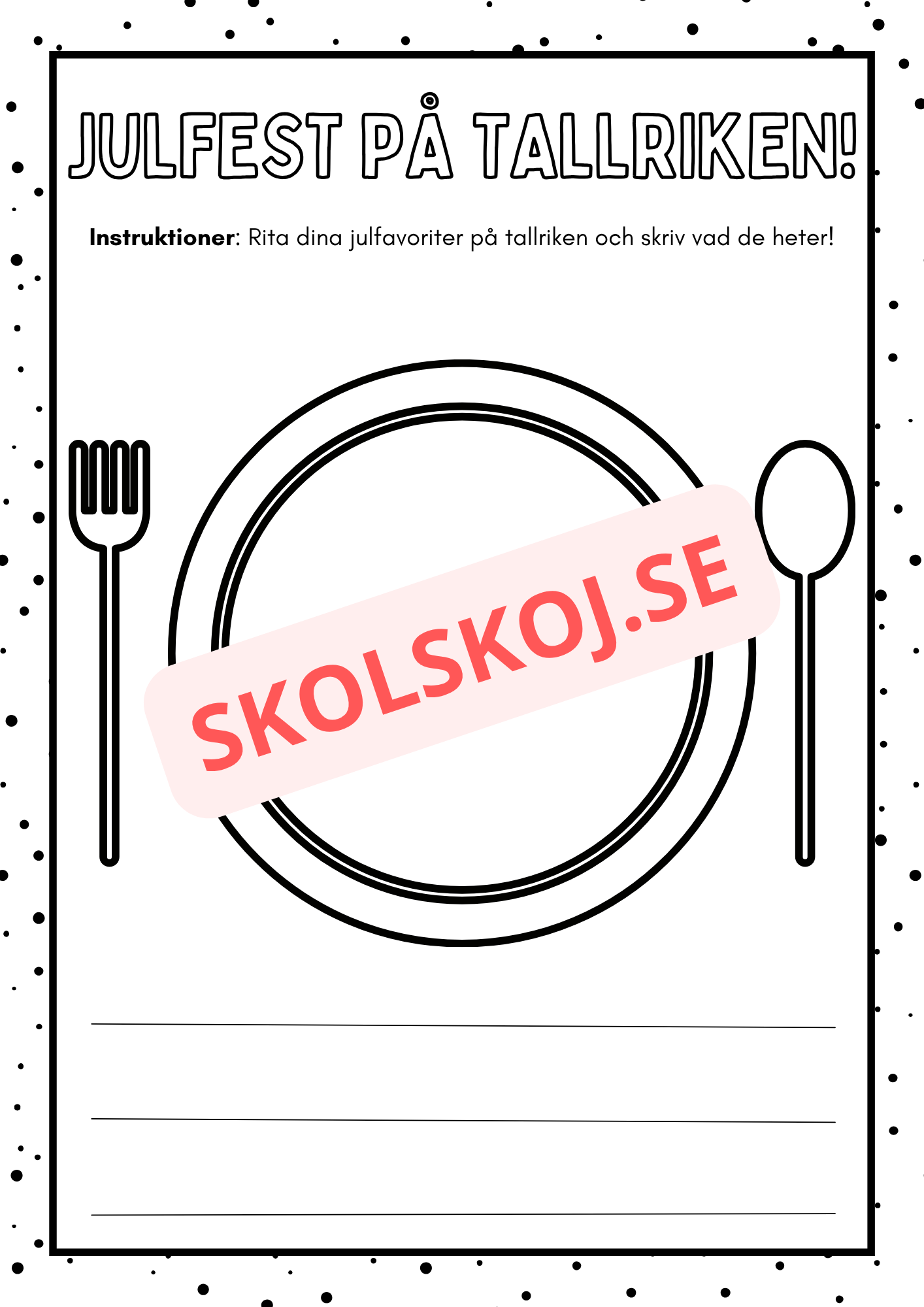 Julkul - Blandade uppgifter - Fk - Åk 2