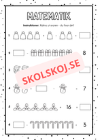 Julkul - Blandade uppgifter - Fk - Åk 2