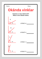 Okända vinklar