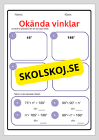 Okända vinklar