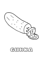 Grönsaker - Målarbok