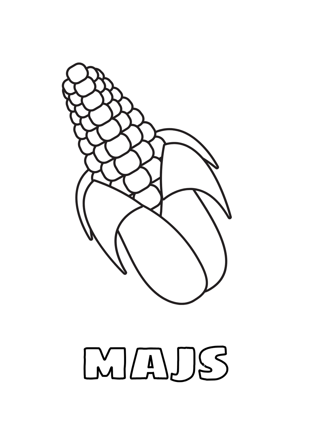 Grönsaker - Målarbok