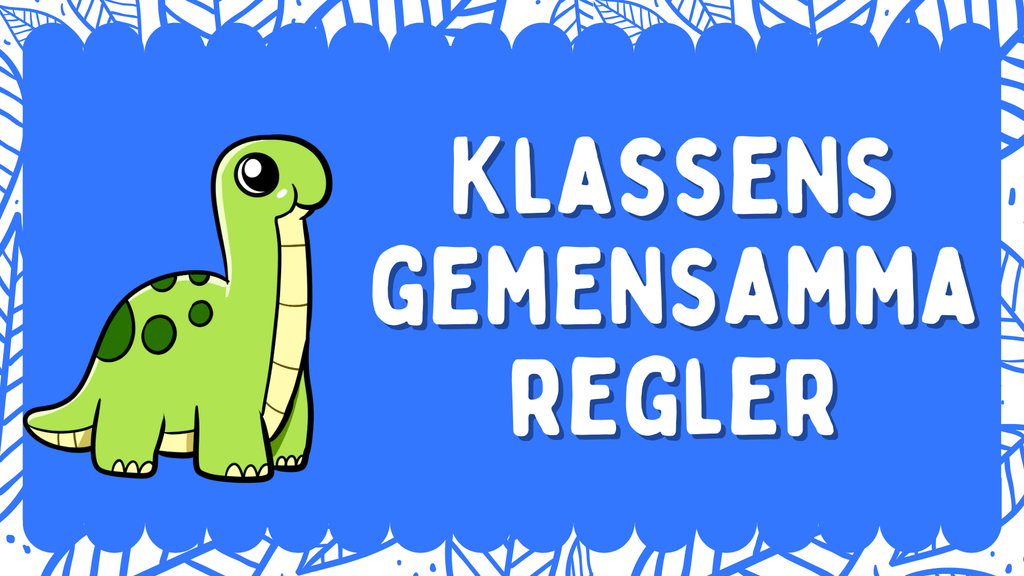 Klassens gemensamma regler - Väggkort