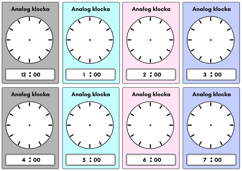 Analog och digital klocka