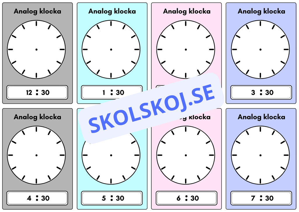 Analog och digital klocka
