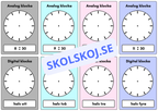 Analog och digital klocka