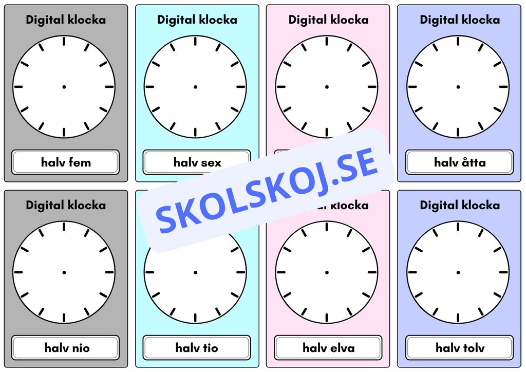 Analog och digital klocka