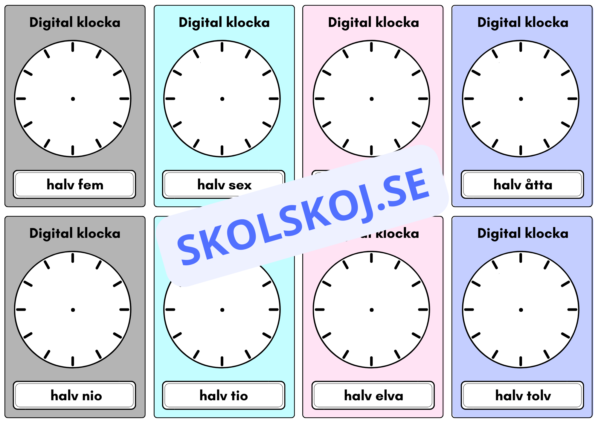 Analog och digital klocka