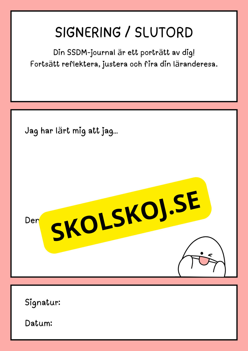 Att lära känna min SSDM