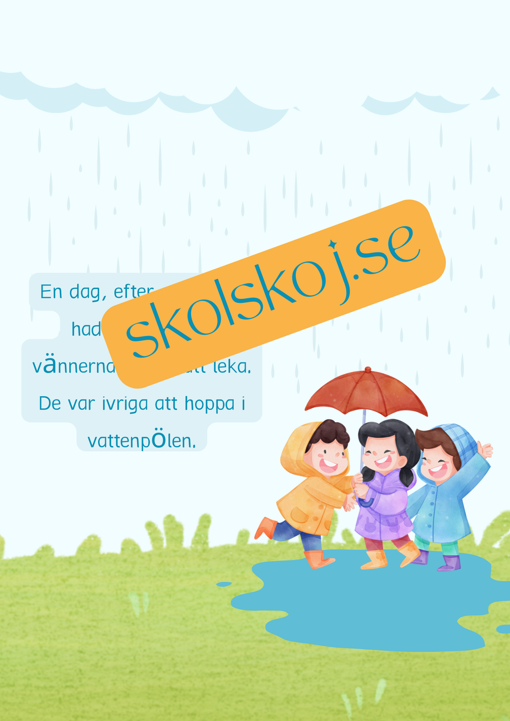 Den magiska regnbågen - Läsförståelse + frågor