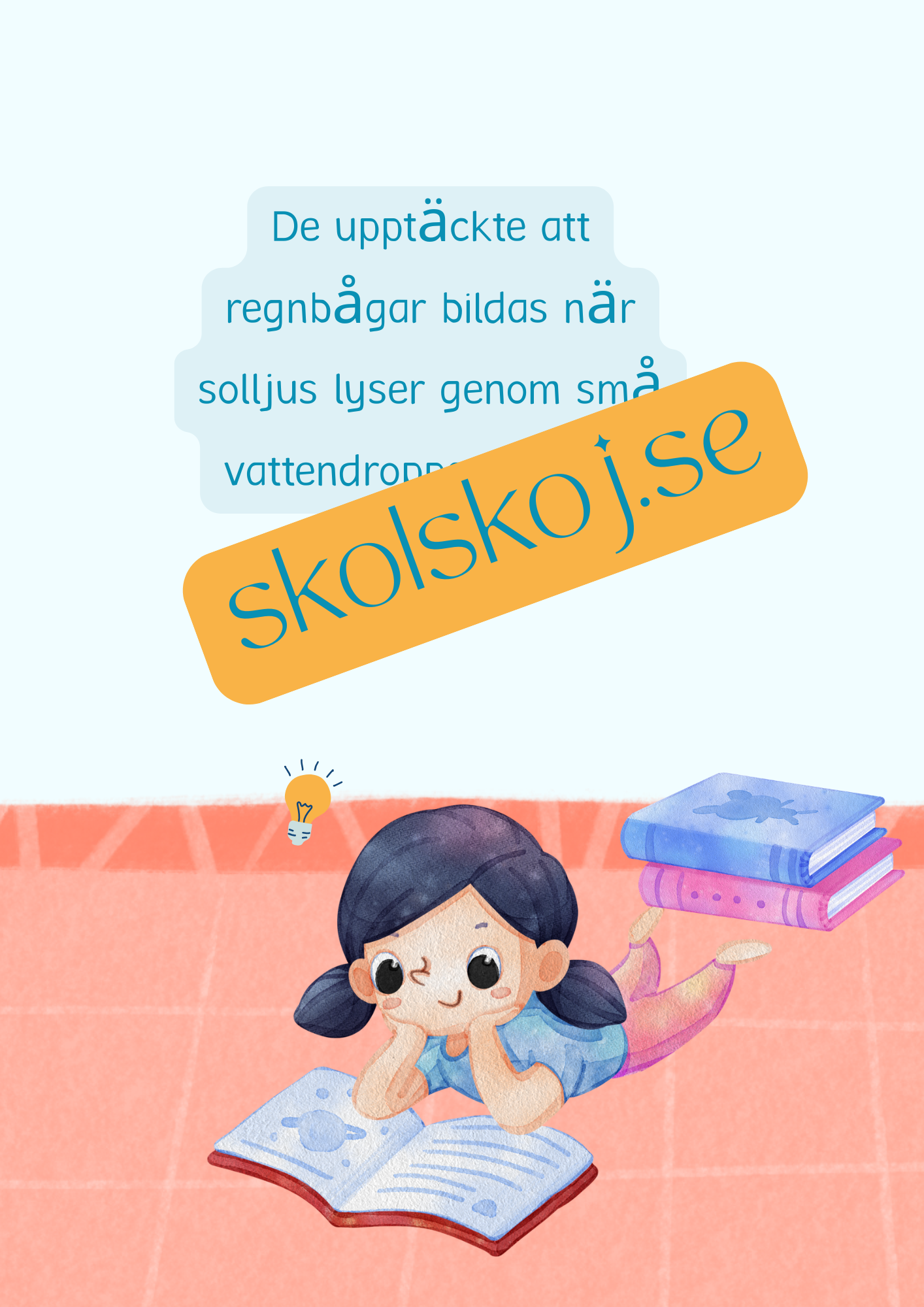 Den magiska regnbågen - Läsförståelse + frågor