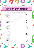 Siffror och fingrar