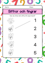 Siffror och fingrar