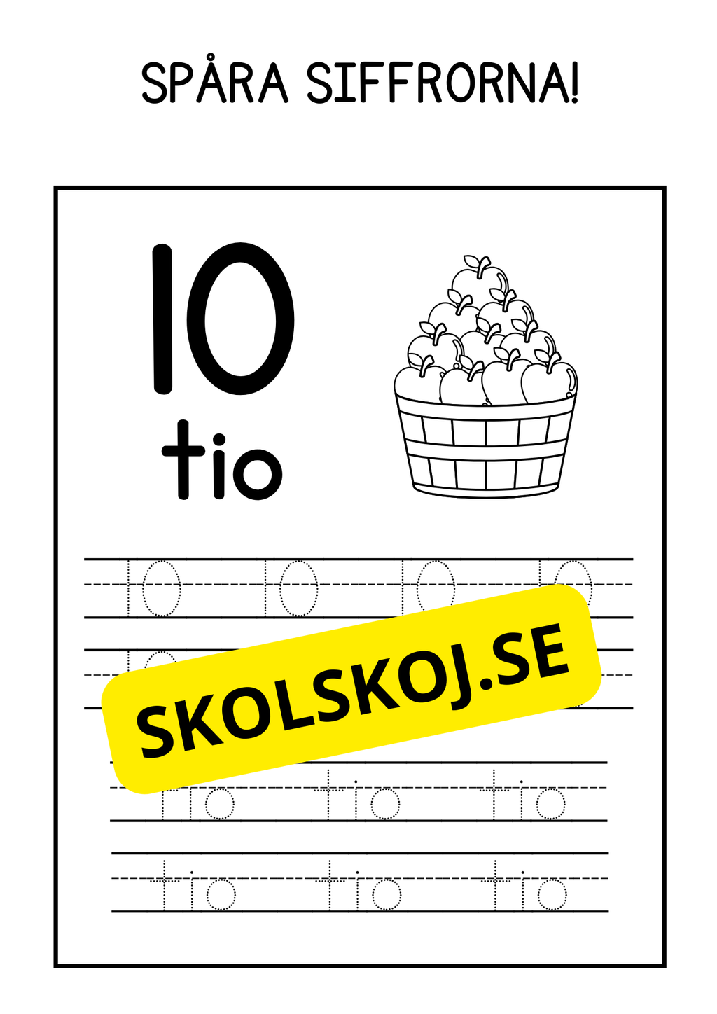Spåra siffrorna - Häfte