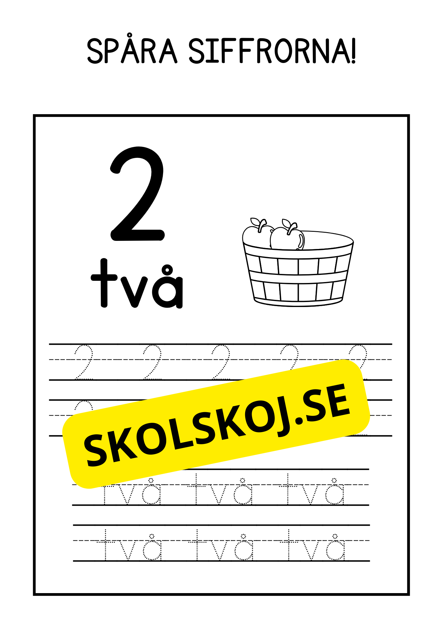 Spåra siffrorna - Häfte