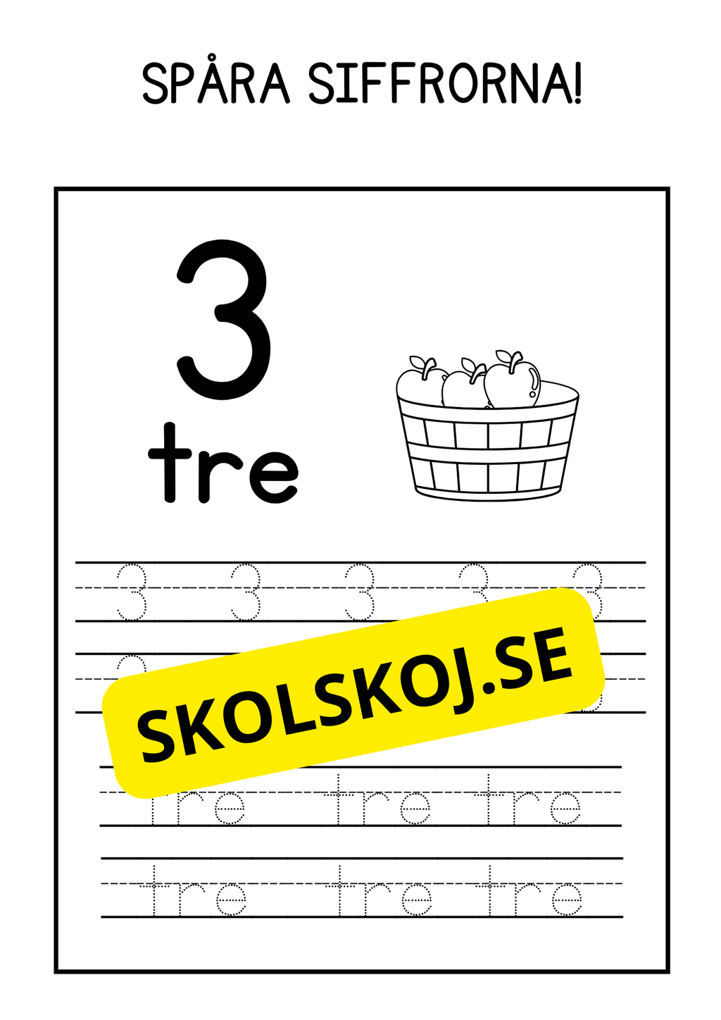 Spåra siffrorna - Häfte