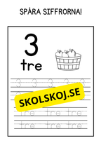 Spåra siffrorna - Häfte