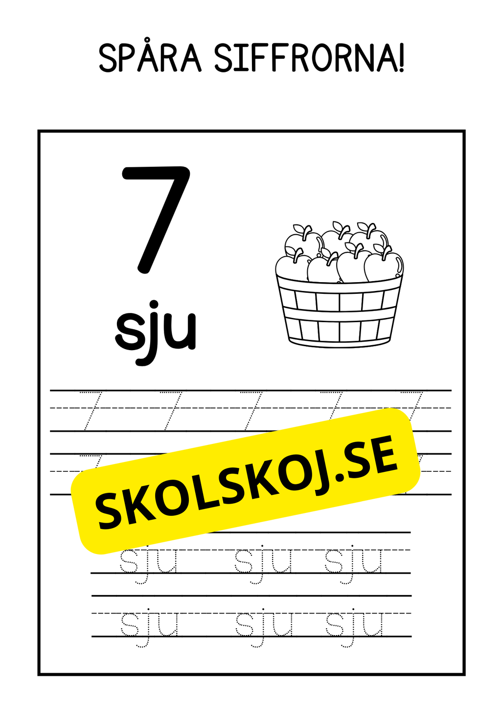 Spåra siffrorna - Häfte