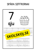 Spåra siffrorna - Häfte