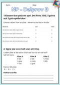 Nationella Prov – Matematik - Träningsmaterial - Årskurs 3 - Del B och C
