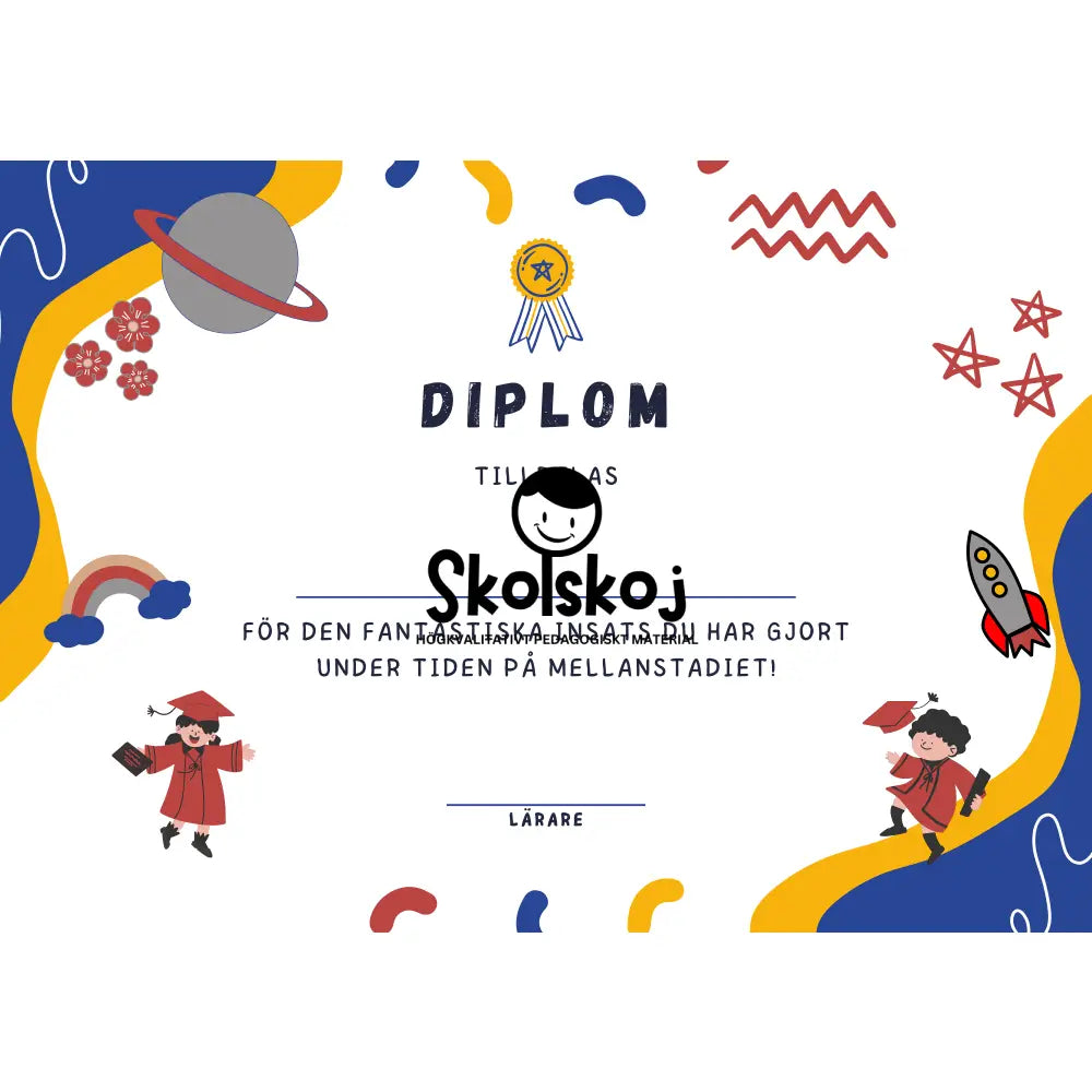 Diplom - Låg- och mellanstadiet (8 st)
