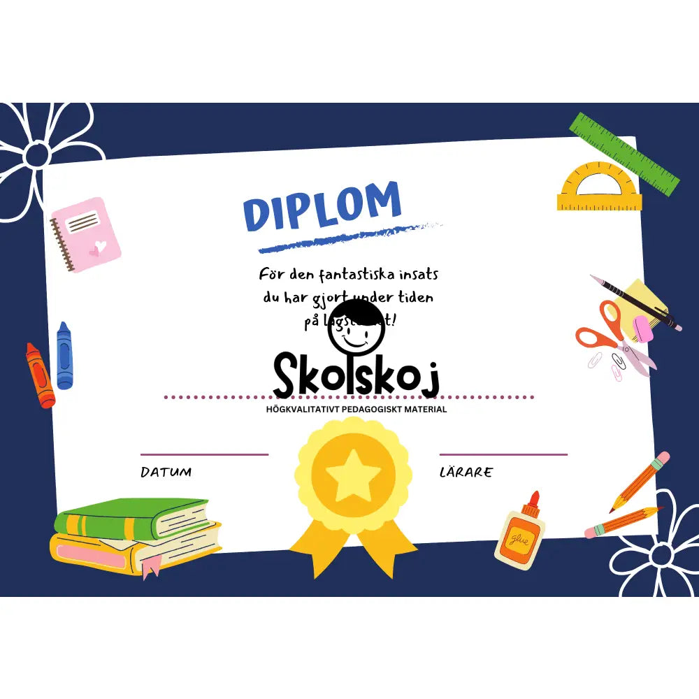 Diplom - Låg- och mellanstadiet (8 st)