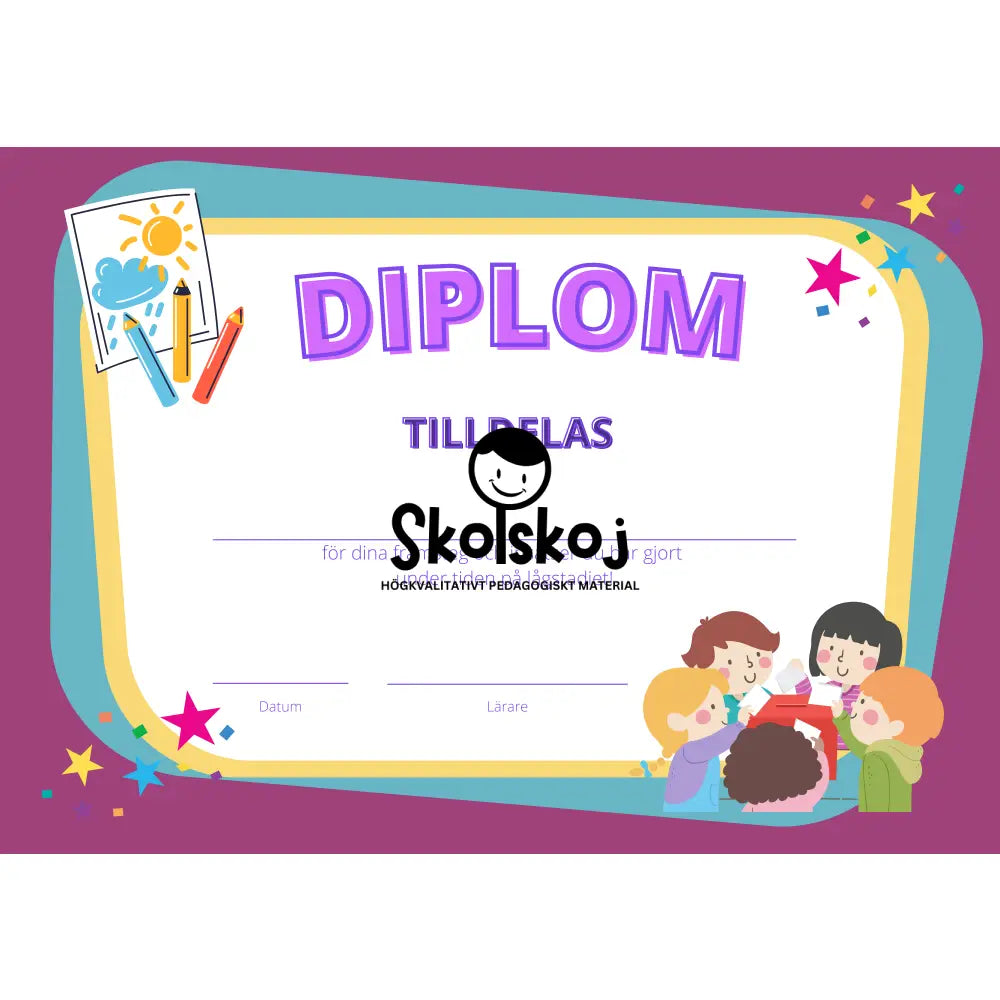 Diplom - Låg- och mellanstadiet (8 st)