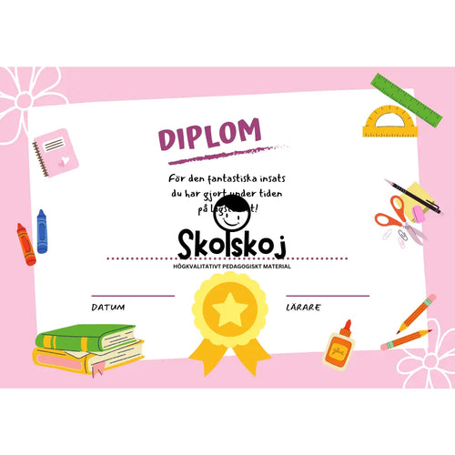 Diplom - Låg- och mellanstadiet (8 st)