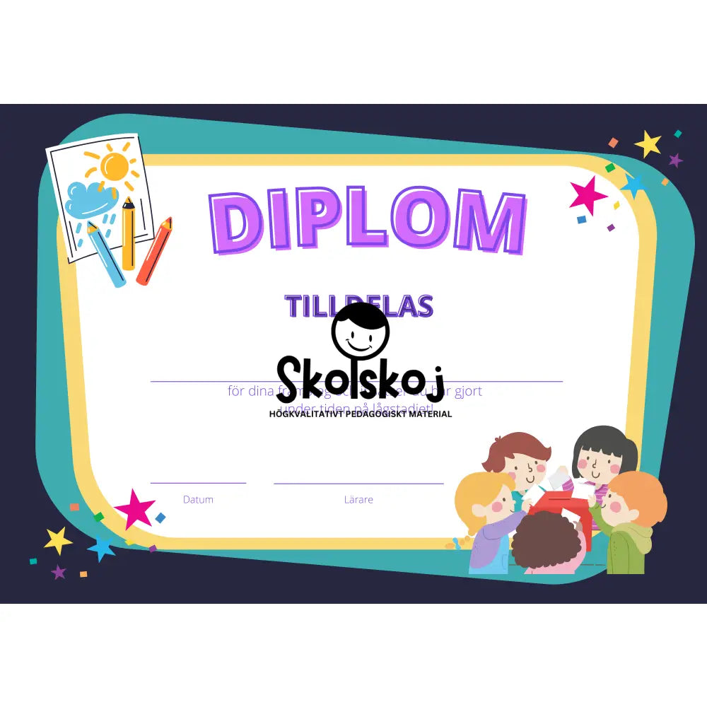 Diplom - Låg- och mellanstadiet (8 st)