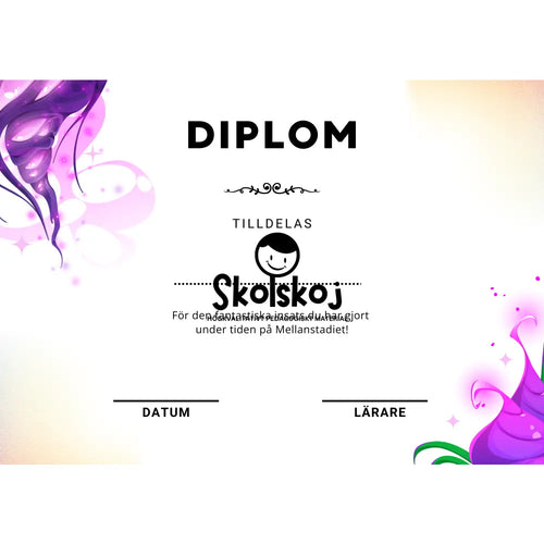 Diplom - Låg- och mellanstadiet (8 st)