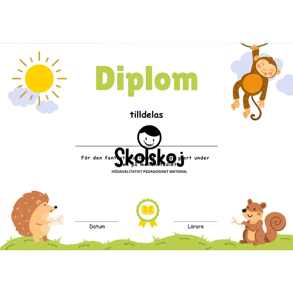 Diplom mellan- och högstadiet (5 st)