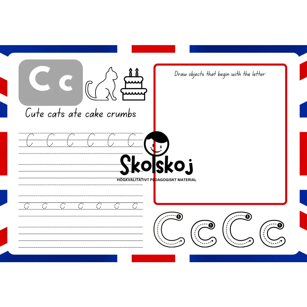 English Alphabet - 26 pages