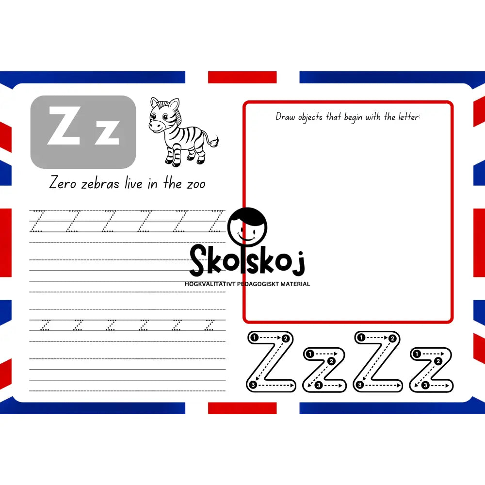 English Alphabet - 26 pages