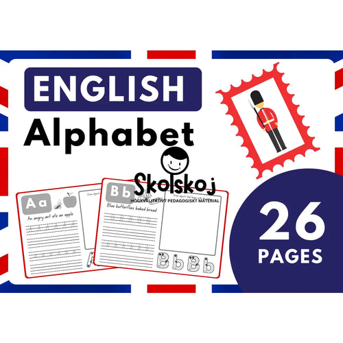 English Alphabet - 26 pages