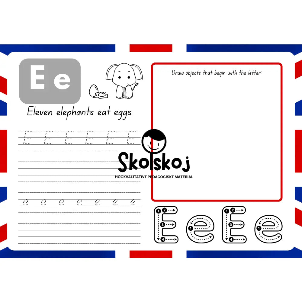 English Alphabet - 26 pages