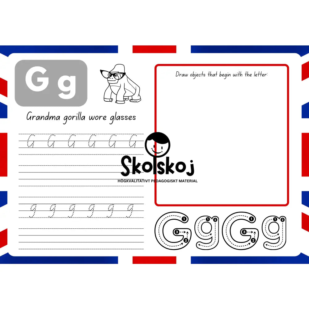 English Alphabet - 26 pages