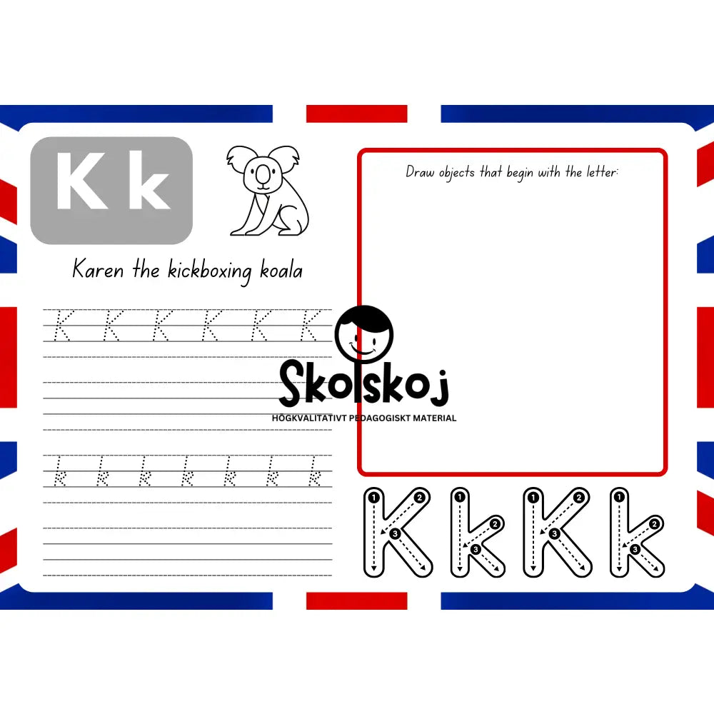 English Alphabet - 26 pages