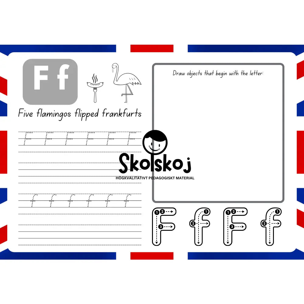 English Alphabet - 26 pages