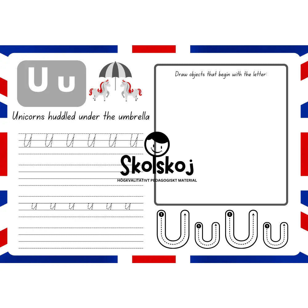 English Alphabet - 26 pages