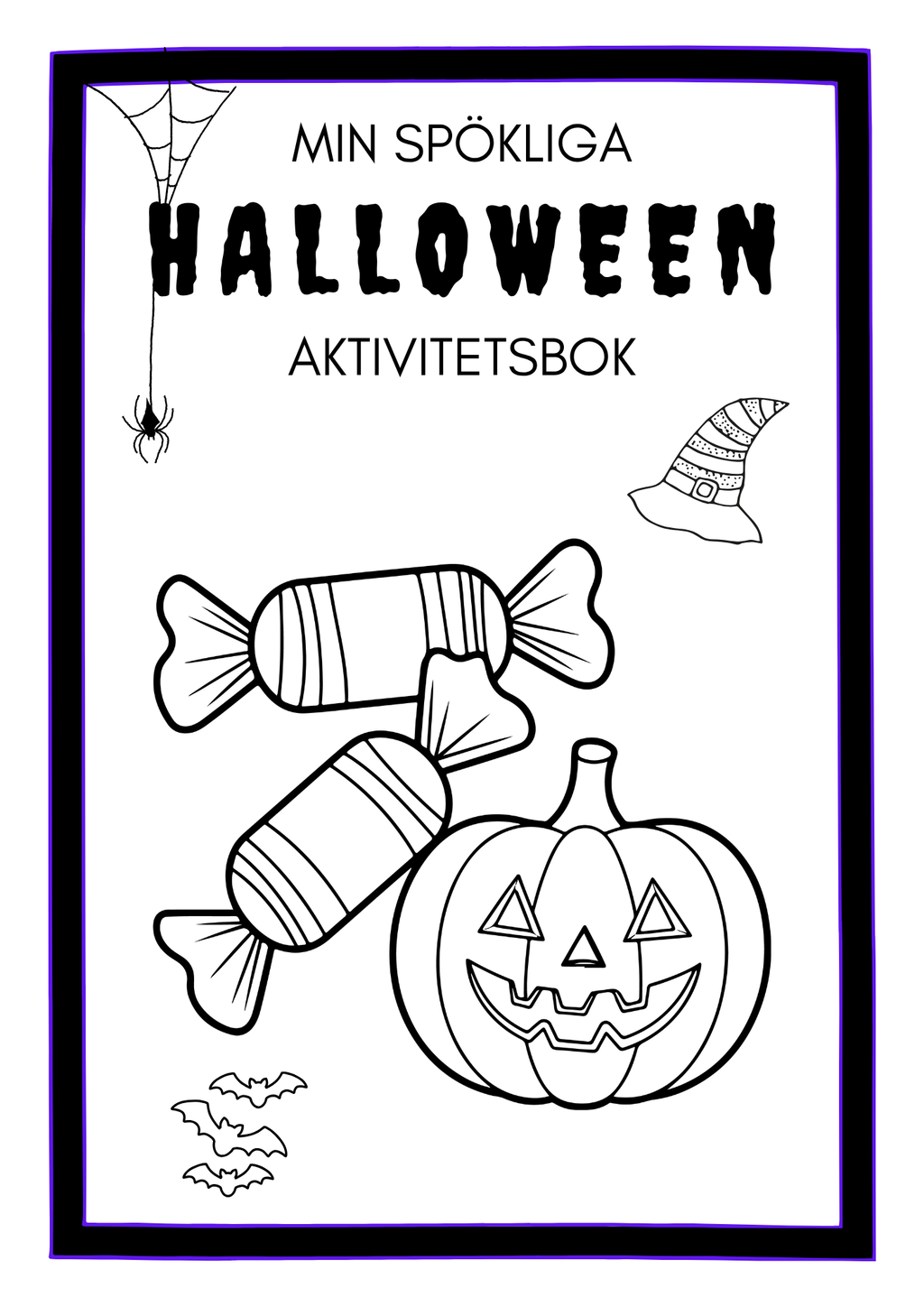 Min spökliga Halloween aktivitetsbok